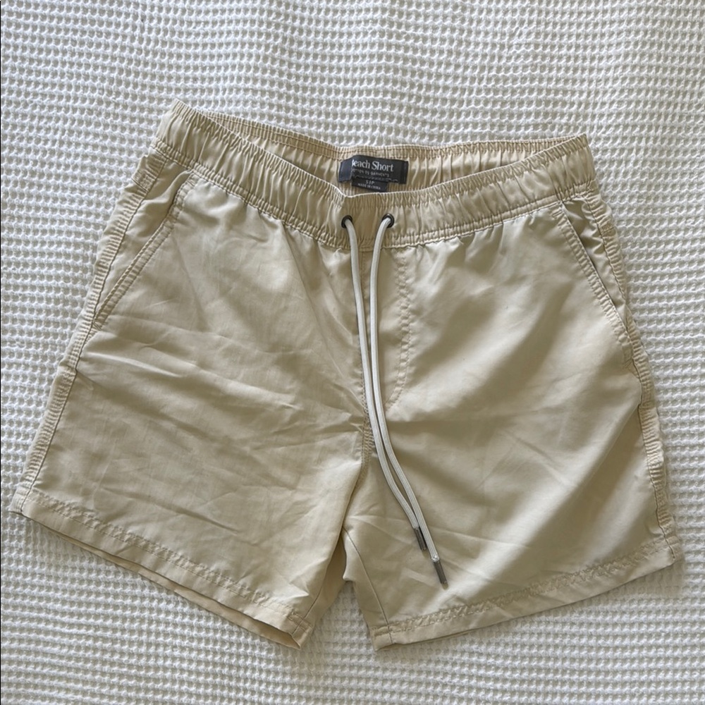 Cotton On Beige Swim Beach Shorts